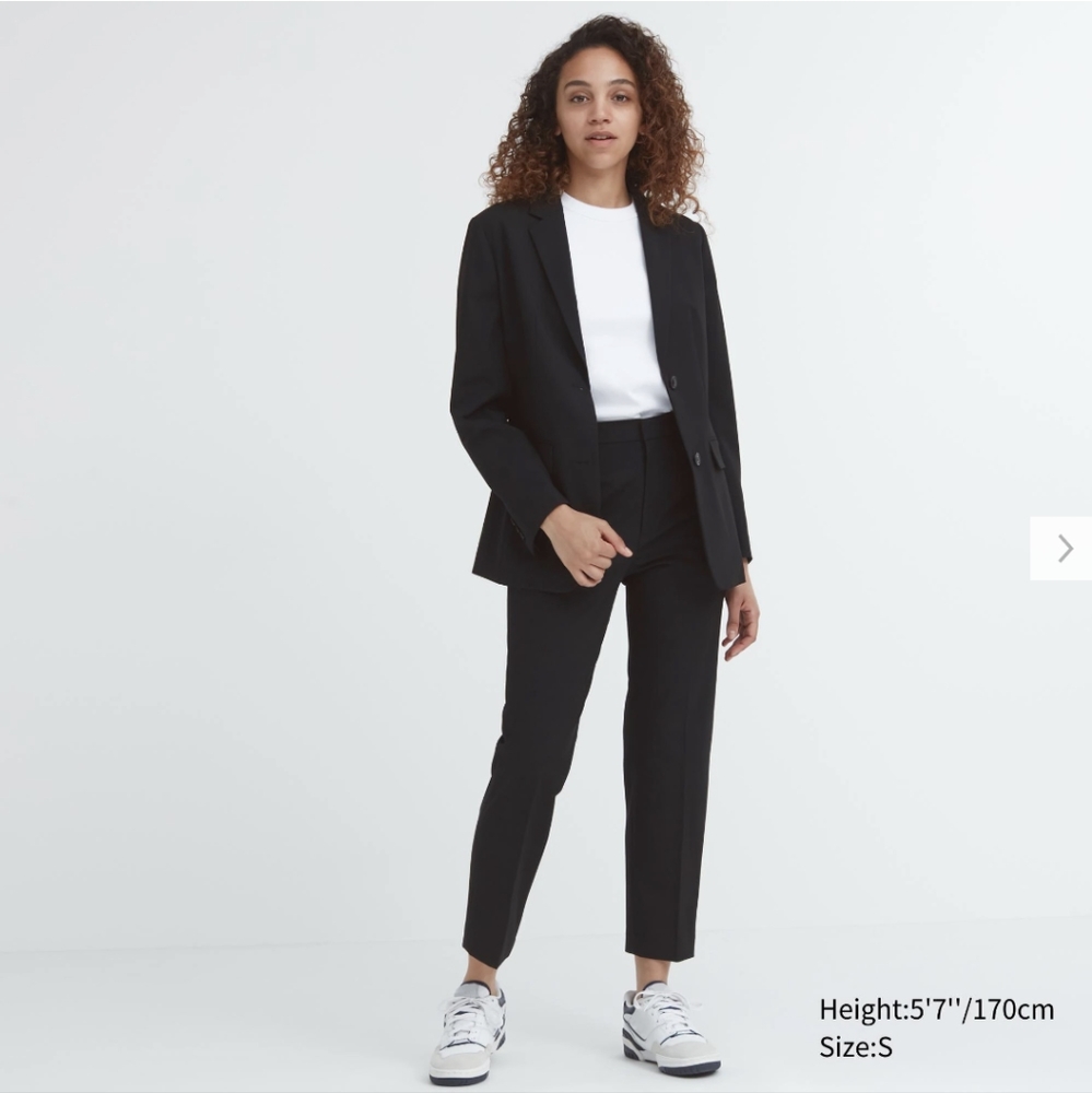 Uniqlo Smart 2 Way Stretch Small Black Ankle Pants
